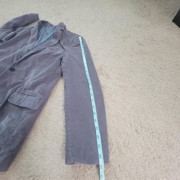 J. Crew Mens M Corduroy Blazer Sport Coat 100% Cotton Casual Jacket Gray - Picture 8 of 14